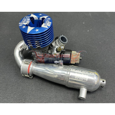 BlissRC 12 Sports 3-ports engine with exhaust pipe + 4D Clutch combo set for Kyosho FW06